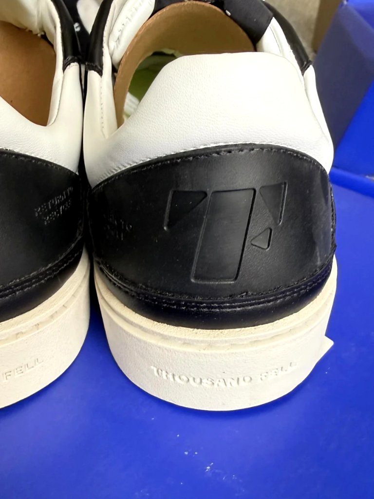 Thousand Fell Women's Court Sneakers Black White Size 7.5 Nib — image 5 of 8